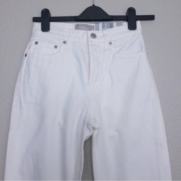 NWT Everlane The 90s Cheeky Jean 23 White Organic Cotton High Rise - Picture 6 of 13